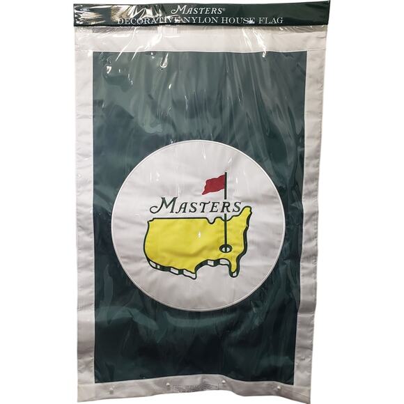 NEW The Masters Golf Decorative Nylon House Flag 25.5" X 41.5" Embroidered - Picture 2 of 7